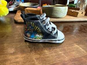 DC Infant Boys Black Justice League High Top Slippers Baby Crib Shoes 3-6M - .co